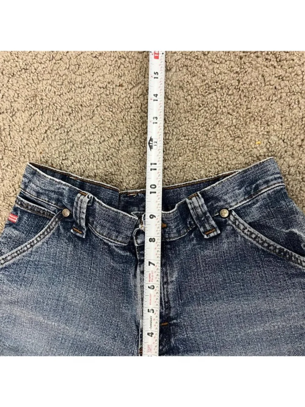 y2k distressed denim preppy summer jean cargo shorts